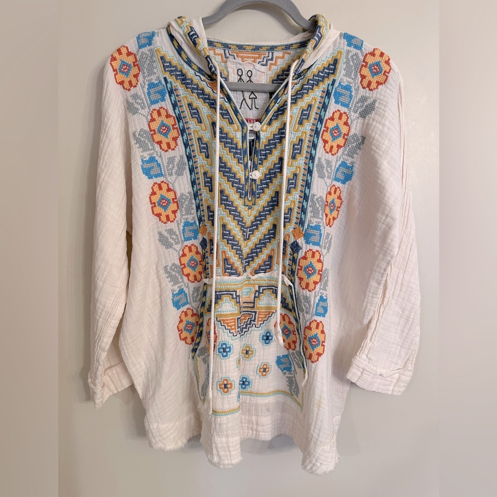 Johnny Was The Cabo Gauze Hoodie - Picture 3 of 10